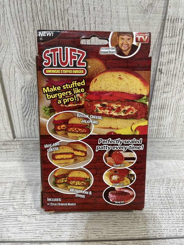 Stufz Stuffed Burger Press Hamburger Patty Maker Juicy BBQ Grill As Seen On TV gallery