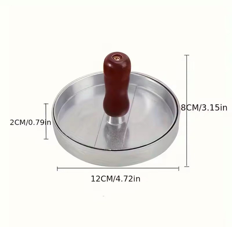 Non-Stick Burger Press Patty Maker Aluminum Hamburger Mold BBQ Tool gallery