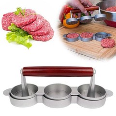 Mini Burger Press Slider Patty Wood Handle Hamburger Press Burger Press Maker Gr