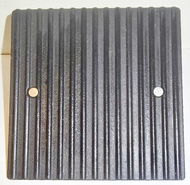 Pampered Chef Cast Iron Grill Press #2875 8.5” Burger Panini Sandwich Bacon gallery