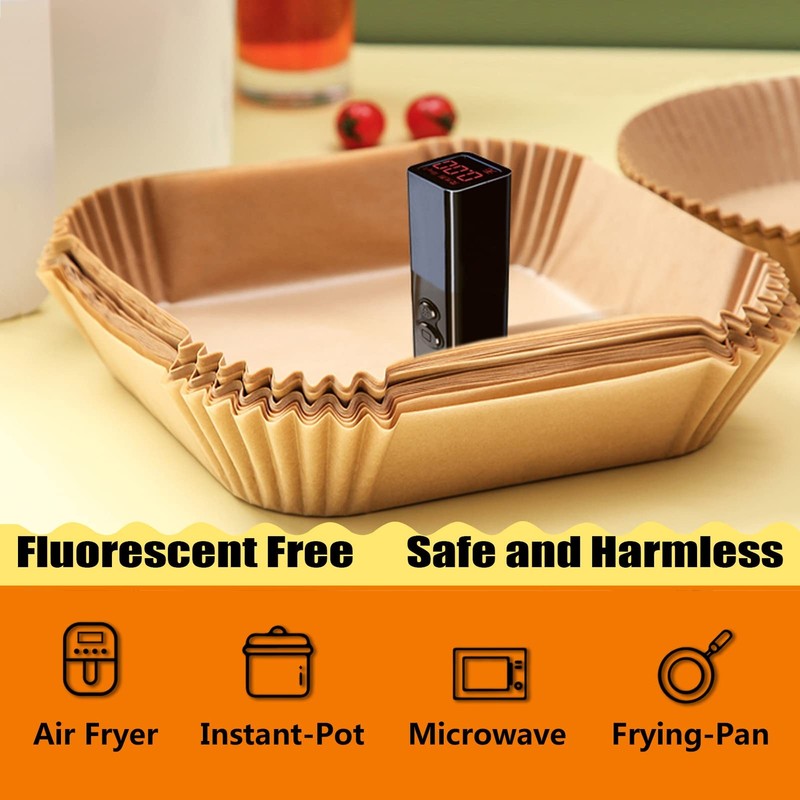 Air Fryer Liners Disposable, Large Airfryer 10 Inch Square, 10 gallery