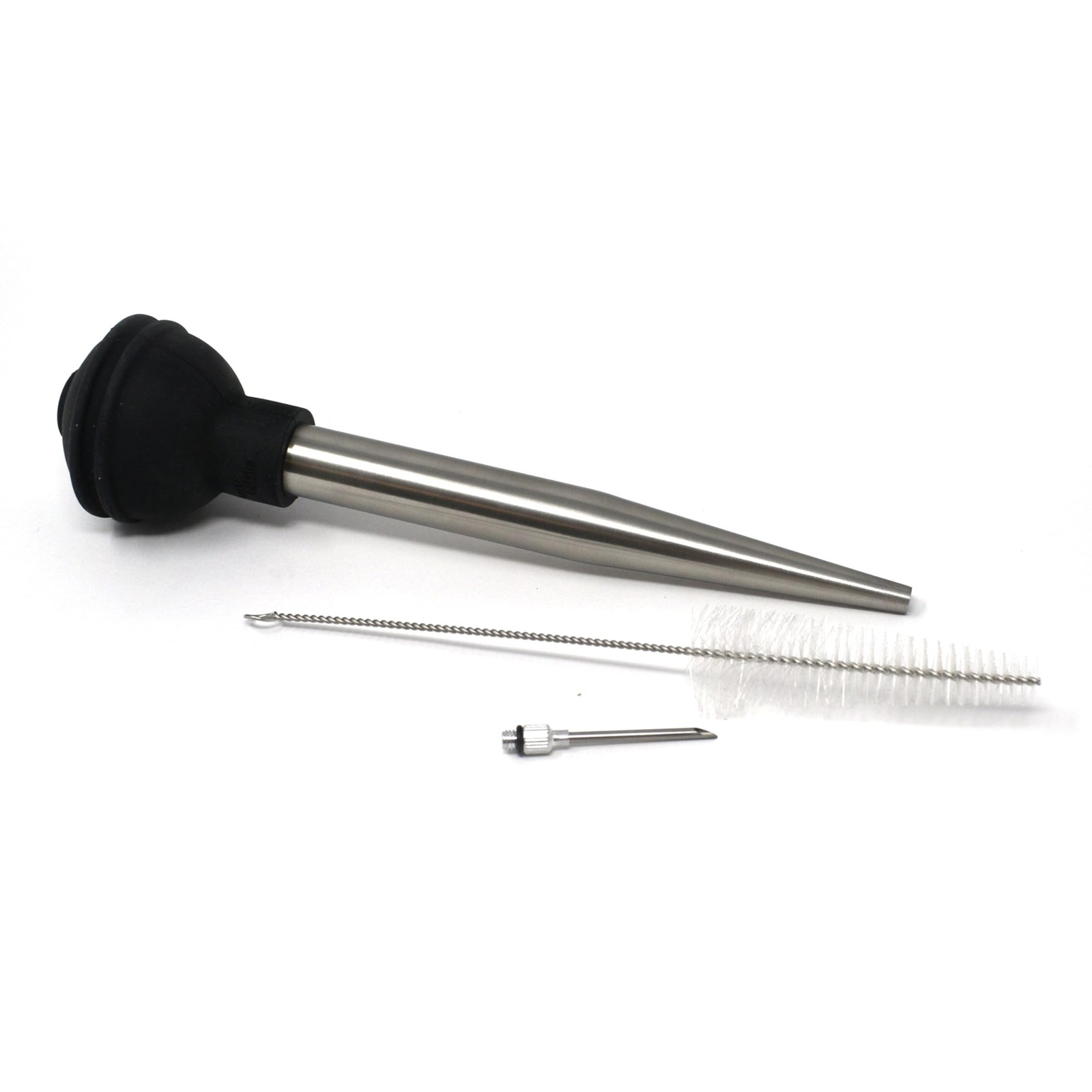 Norpro Deluxe Stainless Steel Baster with Injector and Cleaning Brush 11" x 2... gallery