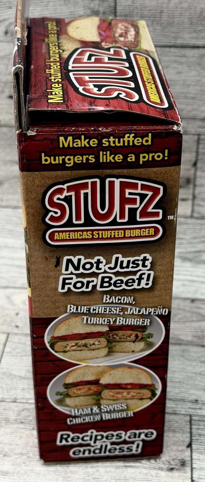 STUFZ Americas Stuffed Burger Maker As Seen On TV Hamburger Ships FAST! gallery