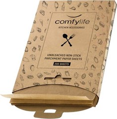 Comfylife 200 x Parchment Paper Sheets – No Curl, 200 sheets 10×15 in