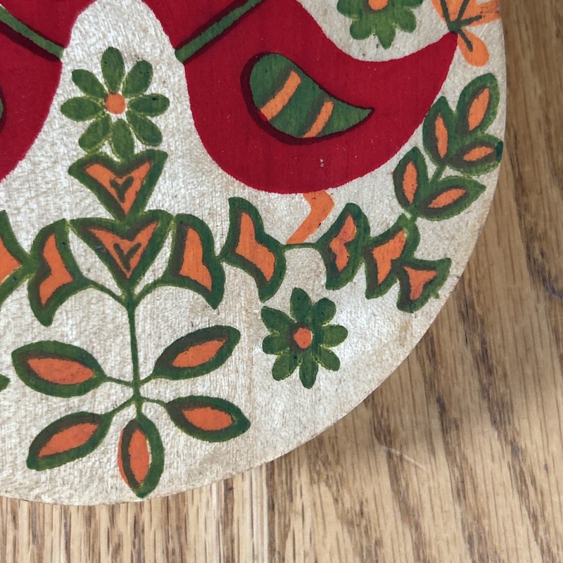Vintage Hamburger Press Pennsylvania Dutch Mid Century Hand Painted gallery