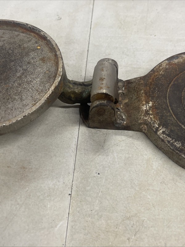 Vintage HAMBURGER PRESS CAST IRON Sears Kenmore ? Not For Sure Very Heavy JK gallery