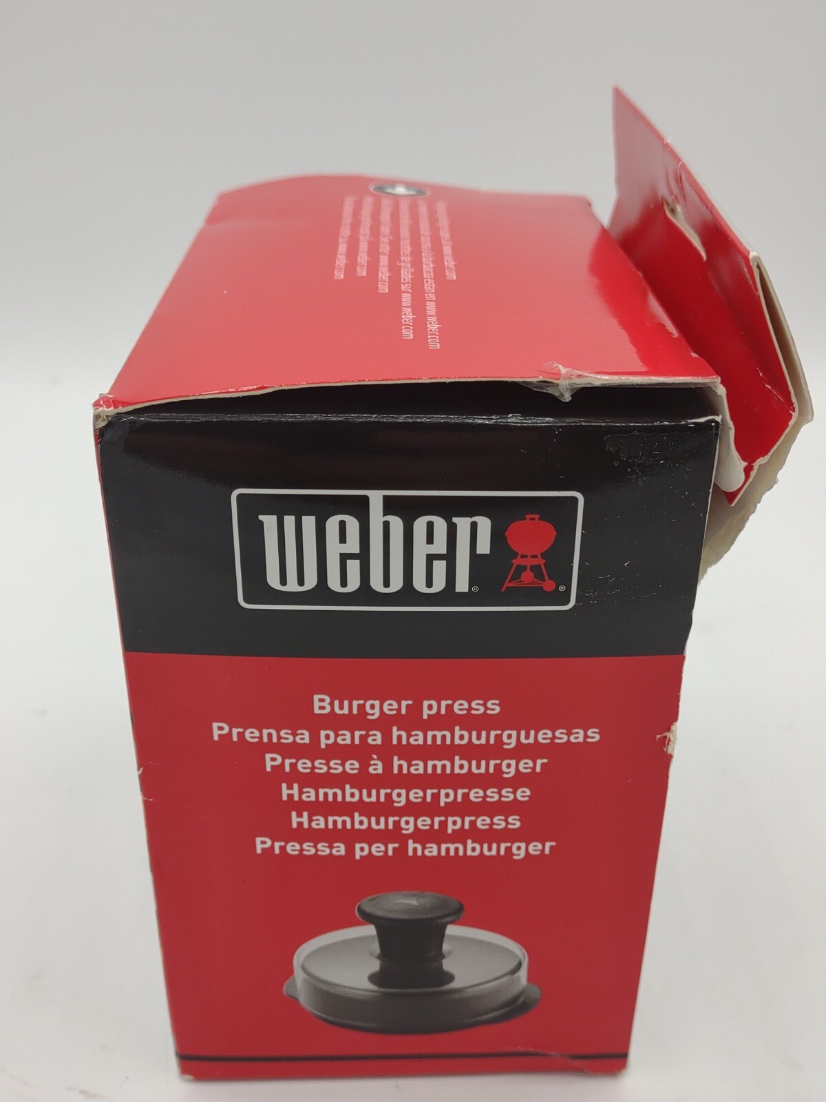 Weber Burger Press 6483 Dishwasher Safe Presses 1/2lb & 1/4lb Hamburger Patties gallery