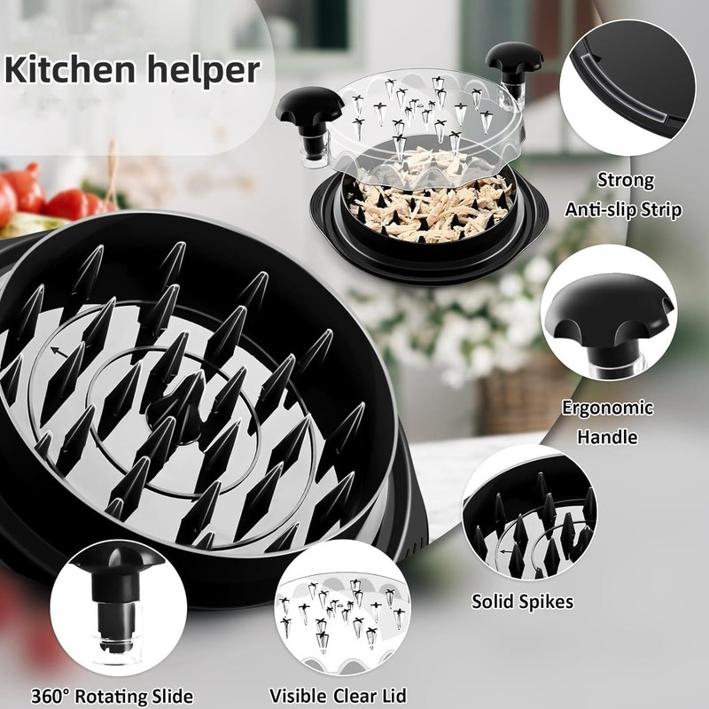 Kitchen Chicken Shredder Tool - Cool Gadget, Grill Accessories for... gallery
