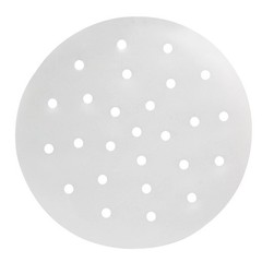 Cionyce 100 Pcs Dumpling Paper Bamboo Steamer 7 Inch 7 Inch, White