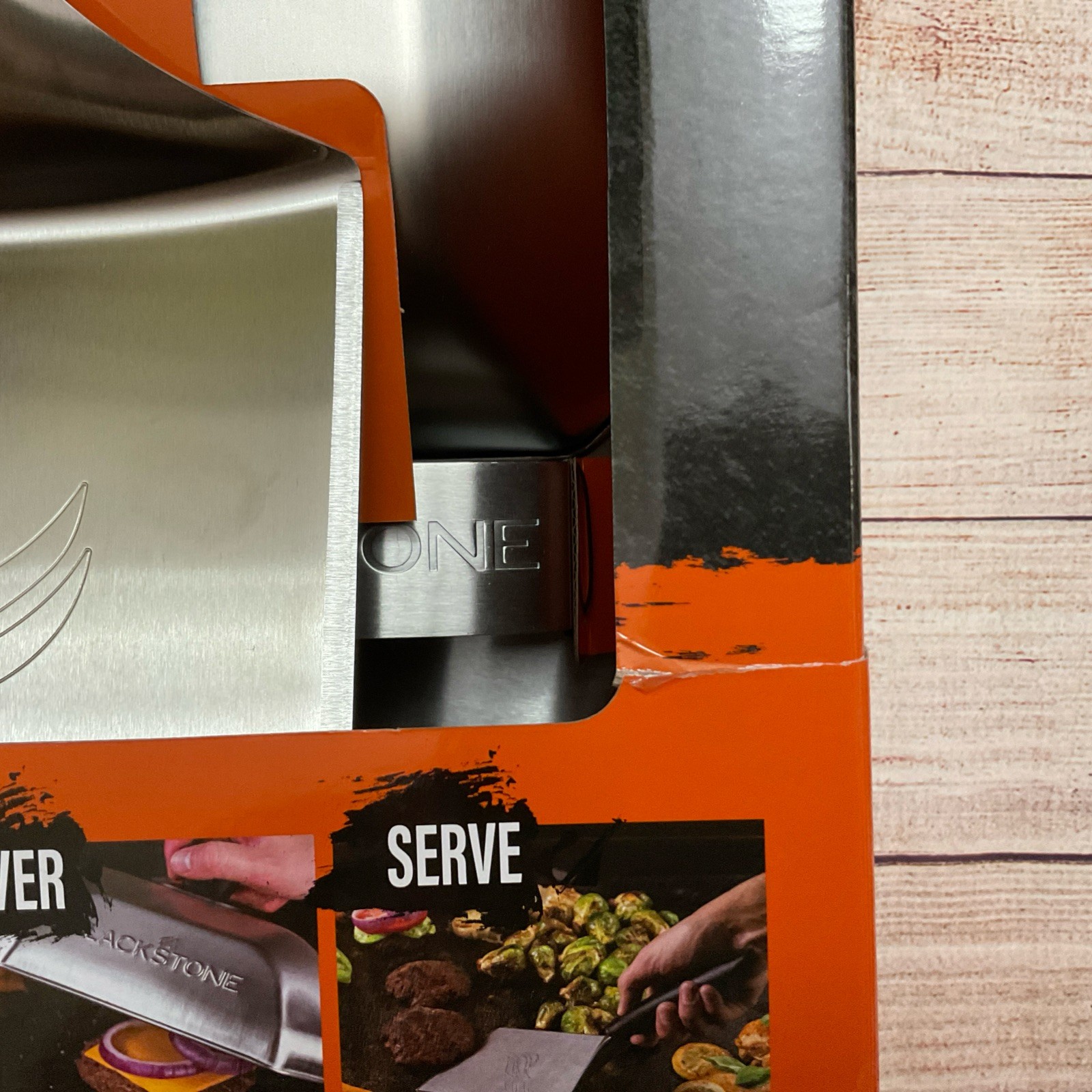 Brand New BLACKSTONE Smash Burger Kit, stainless steel Sear Cover Serve gallery