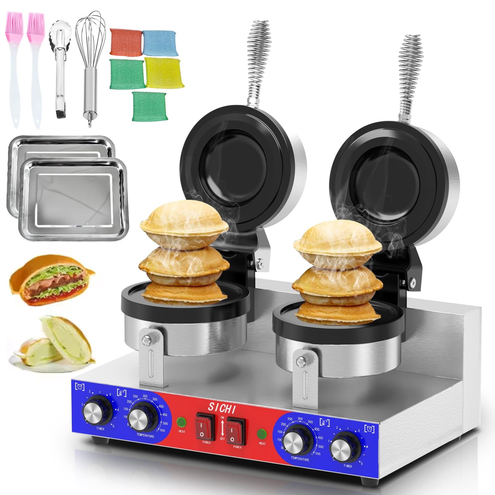 SICHI Ufo Burger Maker Machine - Commercial Ice Cream Burger Machine gallery