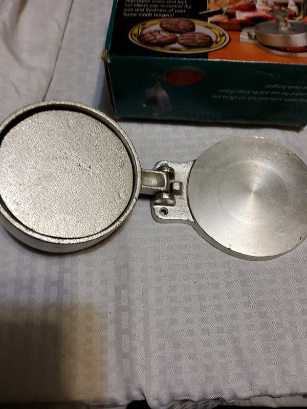 Heavy Cast Aluminum Hamburger Patty Maker By Lanin gallery