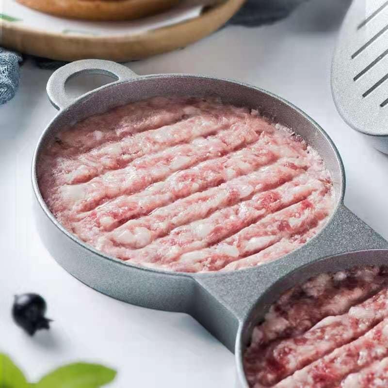 Double Non-Stick Stuffed Burger Press Hamburger Patty Maker for Meat Beaf (2 in gallery