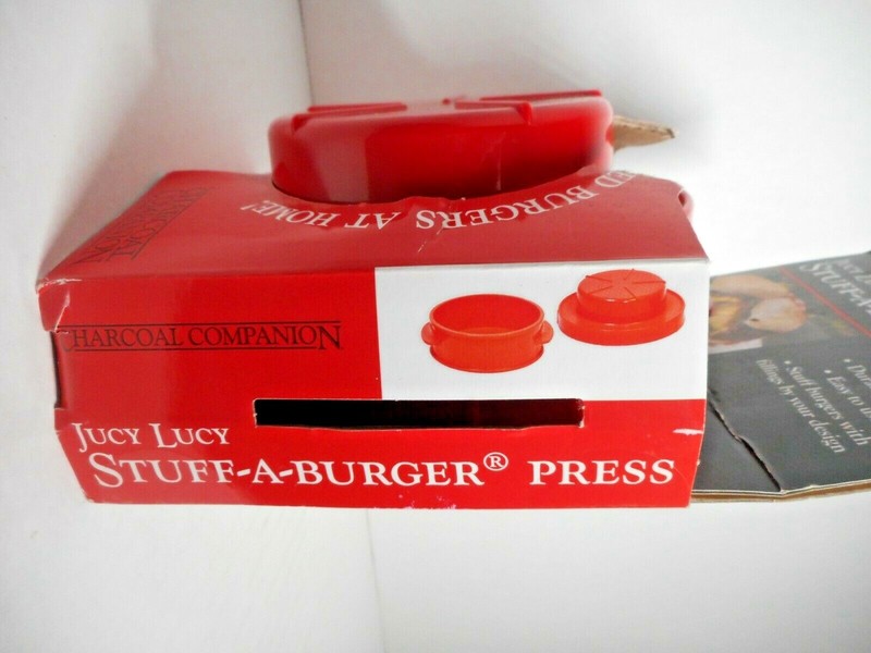 Jucy Lucy Stuff-A-Burger Press Charcoal Companion CC5119 Camping Tailgating gallery