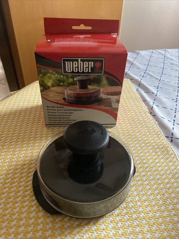 Weber Burger Press Patties BBQ Grill Accessory Grilling Cooking Tool Gadget New gallery