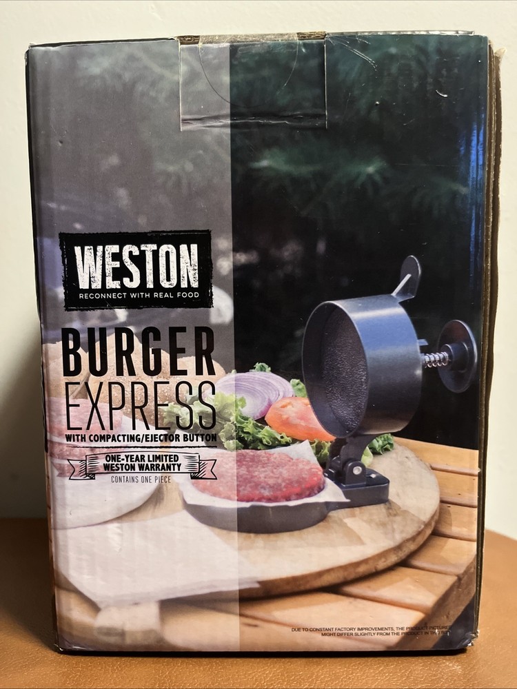New Unused Weston 07-0310-W Burger Express W/Patty Ejector 4.5" Patties