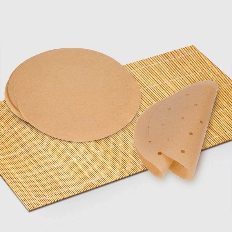 100pcs Unbleached Air Fryer Liners - 9 inches - Unbleached, Original Color gallery