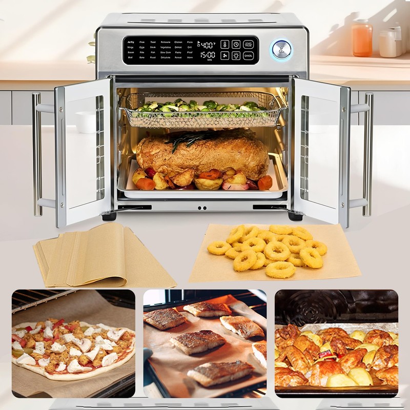 Air Fryer Liners Disposable for Emeril Lagasse 26 QT Extra Large Large, Beige gallery