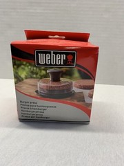 Weber BURGER PRESS BBQ Accessory Dishwasher Safe 1/2lb & 1/4lb Hamburger Patties