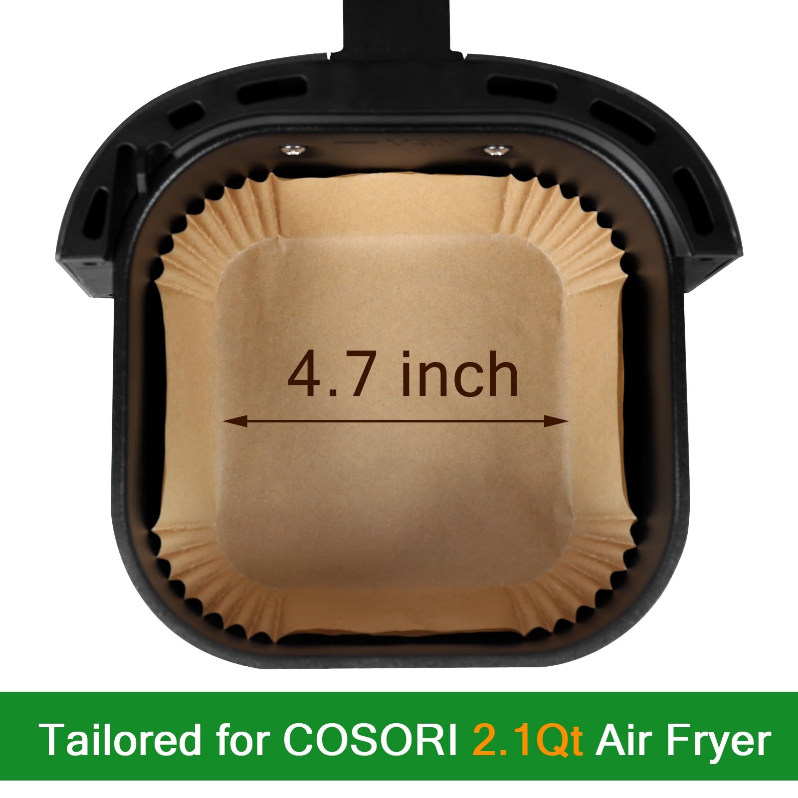 Small Air Fryer Liners Disposable Compatible with COSORI 2.1 Qt small gallery