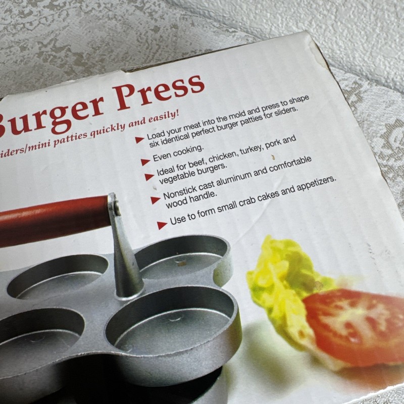 Norpro Mini Burger Press for 6-20oz Sliders, Non-Stick Aluminum gallery