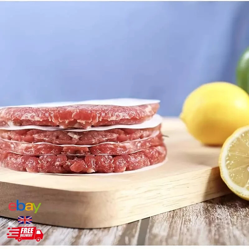 100pcs Non-Stick Hamburger Paper Sheets Burger Press Oil Paper Baking Cookies gallery