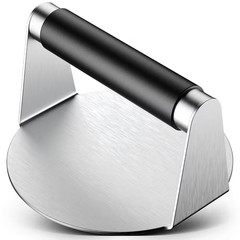 Hamburger Smasher Tool for Griddle, Stainless Steel Ham Patty Press with Anti-Sc