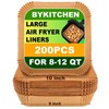 BYKITCHEN Large Air Fryer Liners for 10 inch 8-12 QT-200PCS, Nature gallery