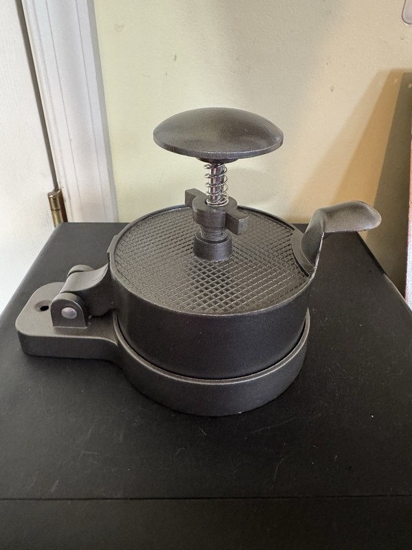 Burger Single Press Cast Aluminum Nonstick Adjustable Hamburger Mold Heavy Duty gallery