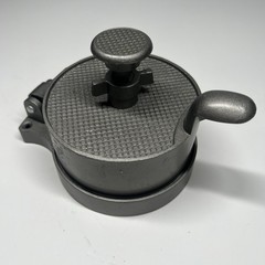 Vintage Commercial Grade 4 5/8″ Metal Adjustable Hamburger Patty Press