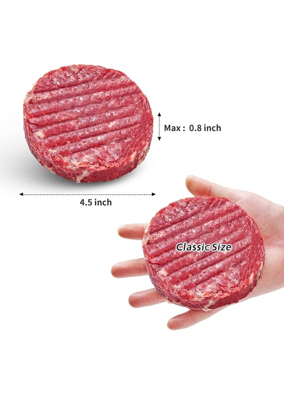 Smash Burger Press Patty Maker with 100 Wax Papers Set I Dishwasher Safe gallery