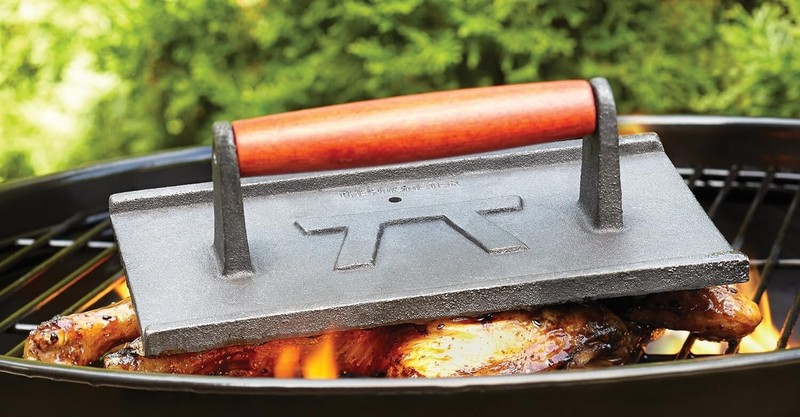 Versatile Cast Iron Grill Press for Evenly Cooked Meats - Indoor & Outdoor Use gallery