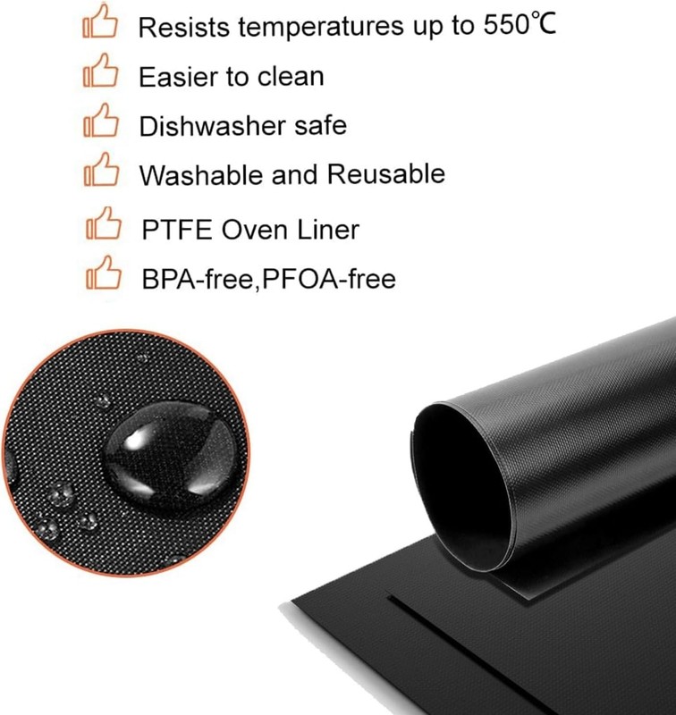 4 Pack Air Fryer Liners for Emeril Lagasse Everyday 360 Stainless Steel PTFE gallery