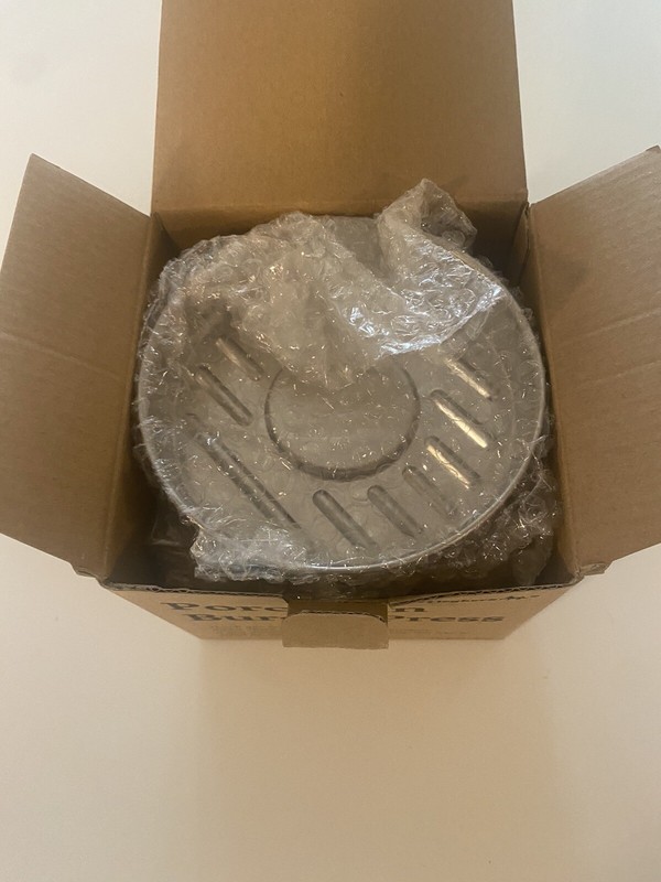 Meykers Porcelain Burger Press 5" Hamburger Patty Press Burger Mold Ring NIB gallery
