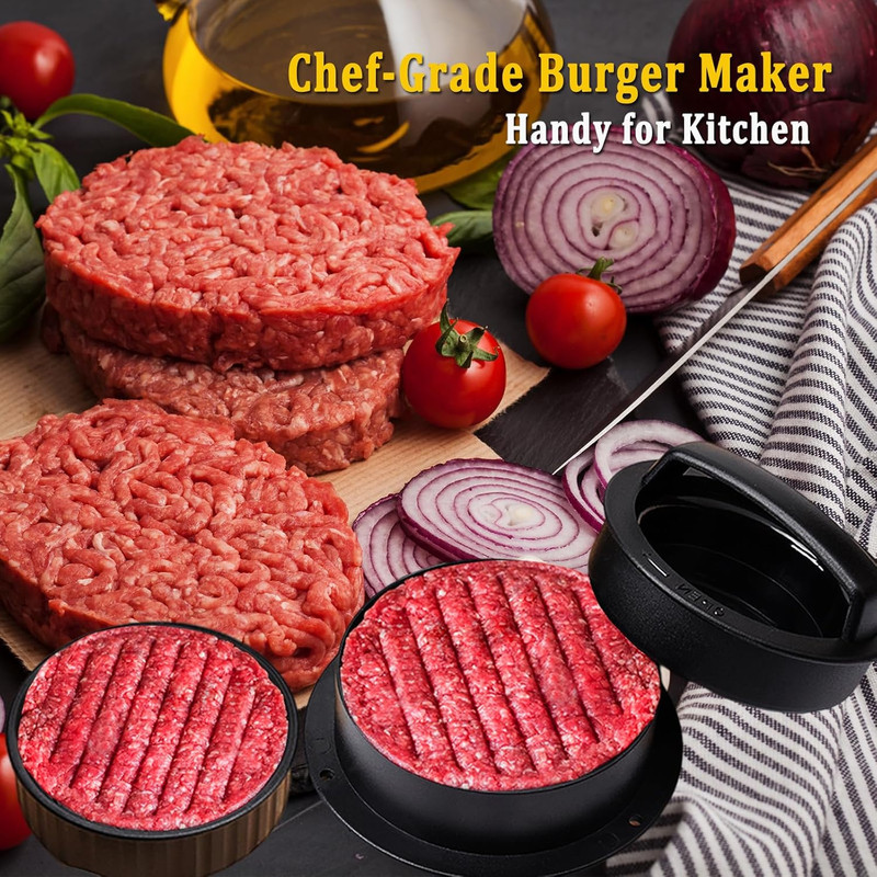 4PCS Grill Accessories for Blackstone, Stainless Steel Smash Burger Press Kit, I gallery