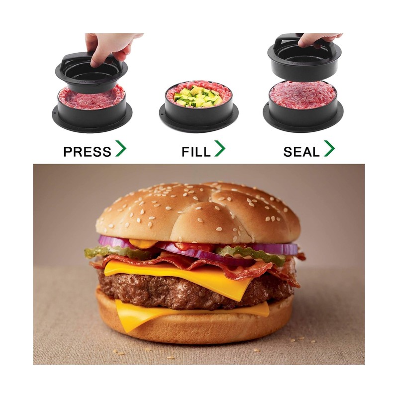 Burger Press Hamburger Patty Maker Slider Press Stuffed Burger Patty Press Re... gallery