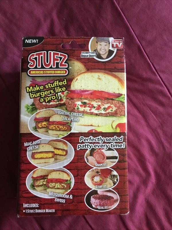 Stufz Burger Maker NIB As Seen On TV gallery