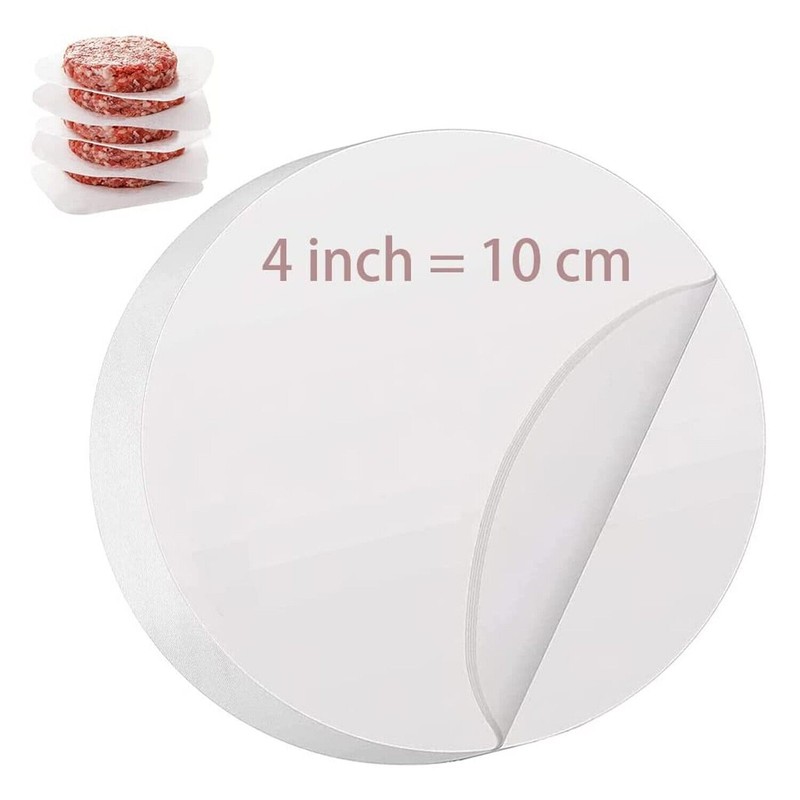 50pcs Hamburger Patty Non-Stick Round Paper for Baking Patty Burgers, Cakes gallery