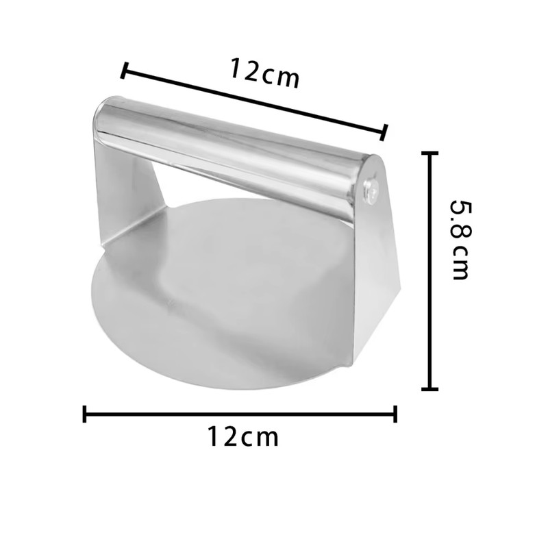 Stainless Steel Smash Burger Press | Heavy Duty Patty Maker & Smasher Mold for B gallery