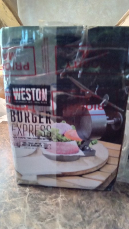 Weston Burger Press, Makes 4 1/2" Single, with compacting/ejector button gallery