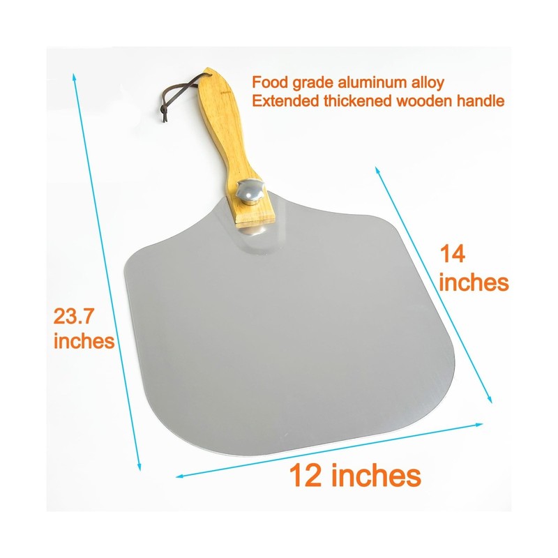 Pizza Peel 12 x 14inches, Pizza Paddle Pizza Spatula Shovel Pizza Cutter, Piz... gallery