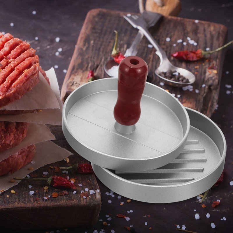 1pc Stainless Steel Burger Patty Mould Household Baking and Pressing Tools gallery