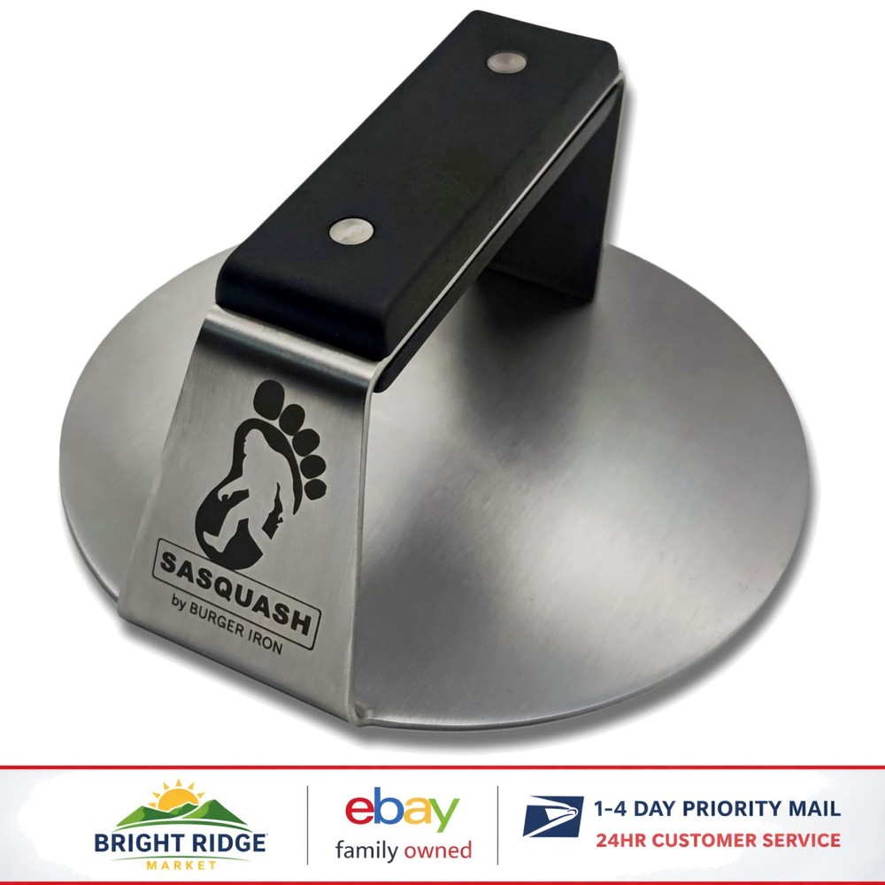 6 Inch Hamburger Press Tool for Grill and Skillet, Welded Stainless Steel Design