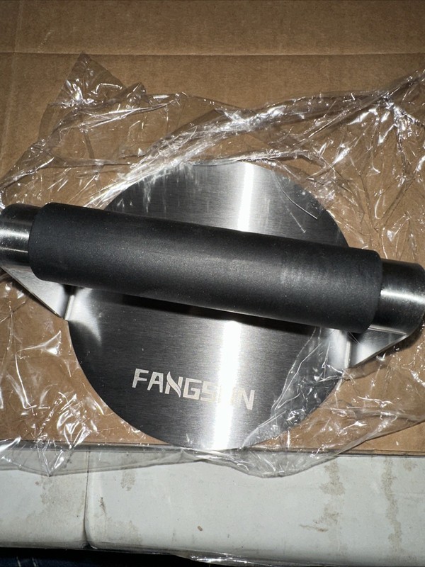 Fangsun 6 Inch Burger Press Stainless Steel with Soft Grip Handle Kitchen Tool gallery