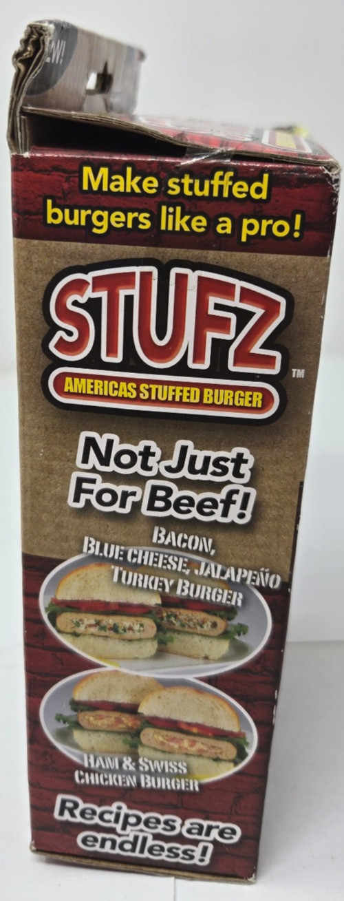 STUFZ America’s Stuffed Burger Maker As Seen On TV (New)HARD TO FIND(#JD9499025) gallery