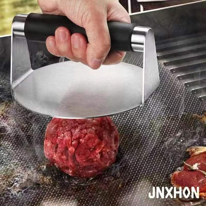5.5inches 304Stainless Steel Burger Press, Round Burger Smasher ，Hamburge gallery