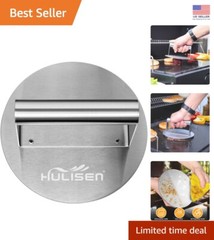 Professional 6.2-Inch Stainless Steel Burger Press for Perfectly Grilled Patties