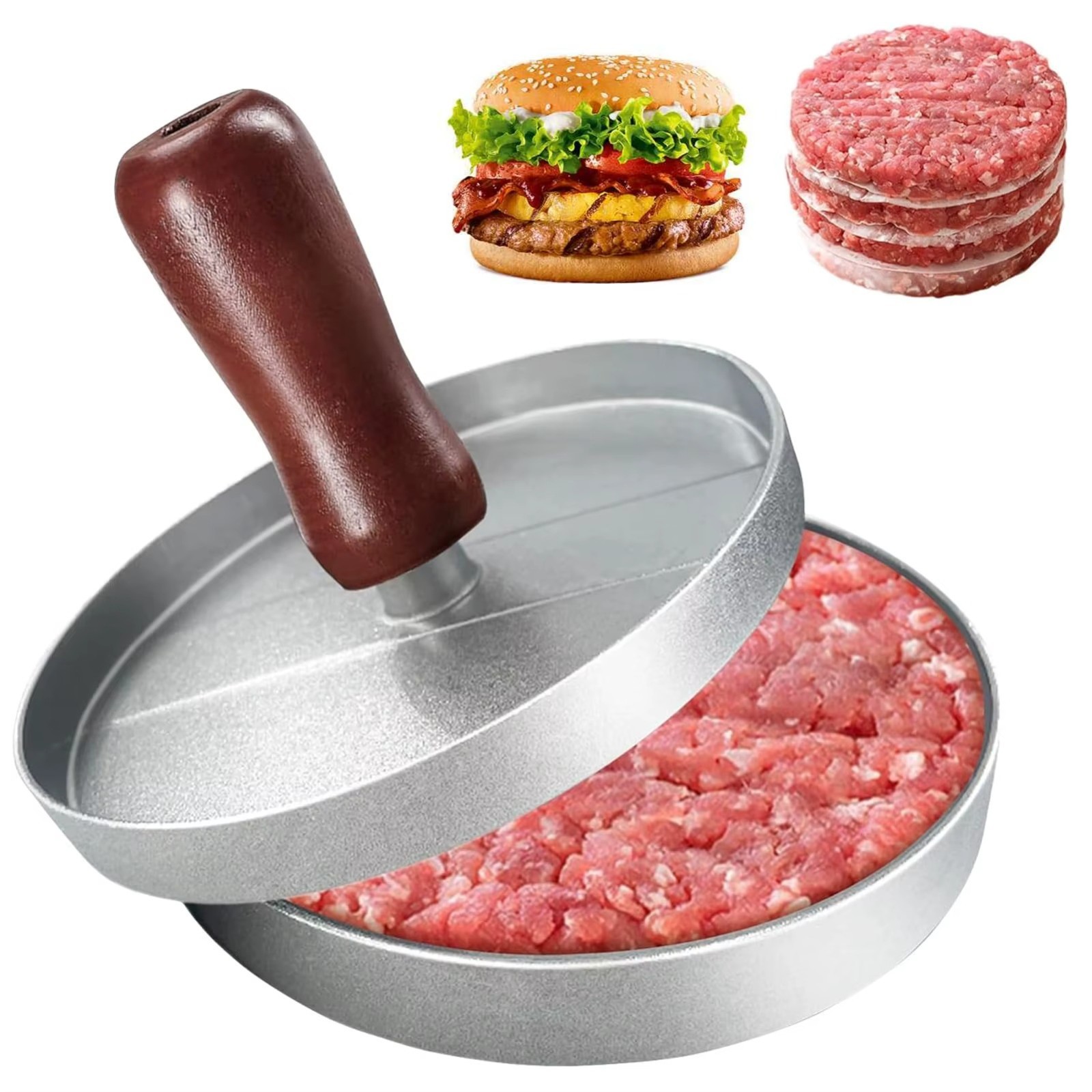 1pc Burger Press Non-Stick Hamburger Patty Maker or Kitchen BBQ Grill gallery