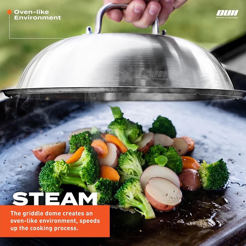 Flat Top Griddle Accessories Set for Blackstone and Camp Chef - 12 Inch Heavy gallery