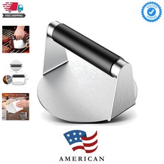 Smash Burger Press, Hamburger Smasher Tool for Griddle, Stainless Steel Ham P…